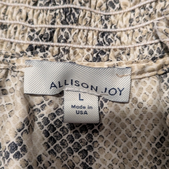 Evereve Allison Joy Cora Womens Midi Dress Snake Print Sleeveless sz L Wedding - Picture 4 of 13